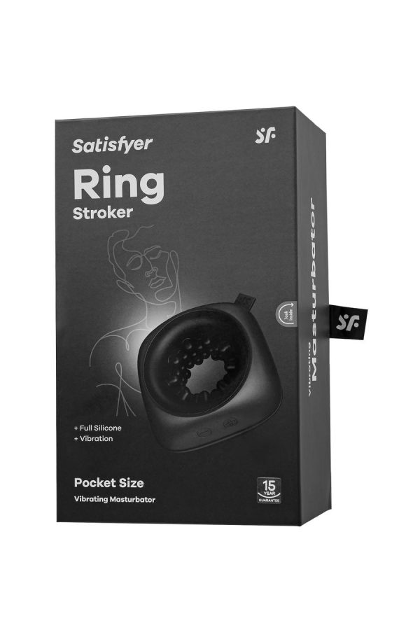 Вибромастурбатор Satisfyer Ring Stroker чёрный 9,1см